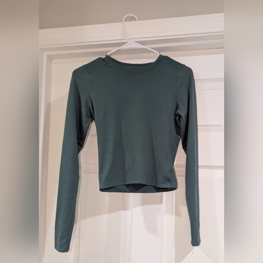 Women's Long Sleeve Top - Dark Green